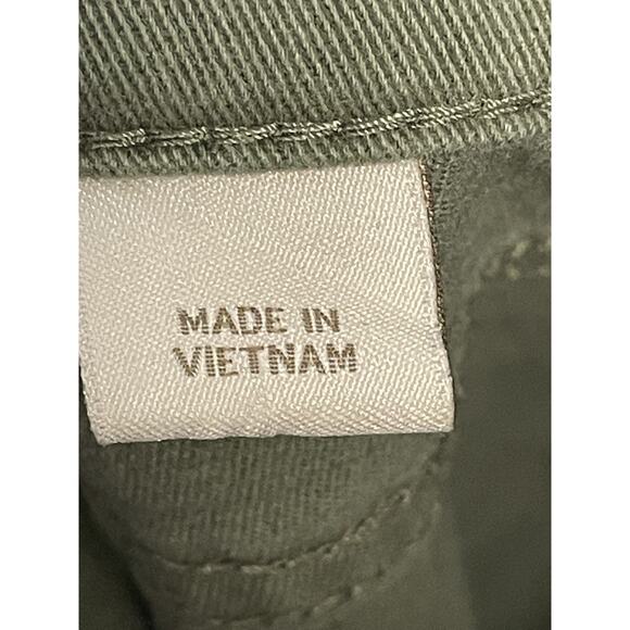 J Crew Jeans Womens 27 Olive Green Stretch Skinny Pants E6687 Mid Rise Casual - Picture 10 of 16